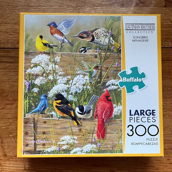 Buffalo Hautman Brothers Songbird Menagerie 300 piece puzzle - Picture 1 of 4